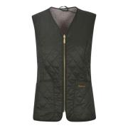 Olivengrøn Quiltet Gilet Jakke AW24