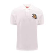 Hvid Slim Fit T-shirt med broderet patch