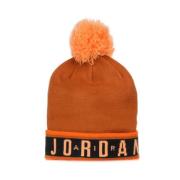 Mænds Pom Pom Beanie Hat Mørk Russet