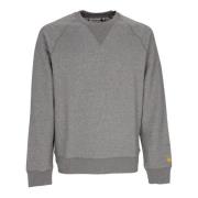 Mørk Grå Heather/Guld Crewneck Sweatshirt