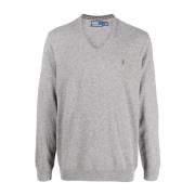 Grå Sweaters LS VN PP-LONG SLEEVE-PULLOVER