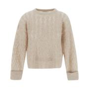 Luksuriøs kabelstrikket sweater