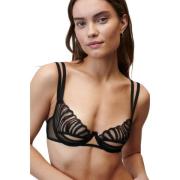 Zebra Mesh Broderet Underwire Bh