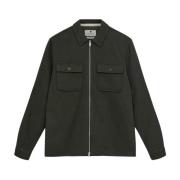 Blå Heavy Twill Overshirt