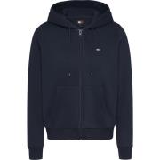 Blå Zip Hoodie Casual Style Sweater