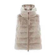 Faux Fur Hooded Vest Chic Style