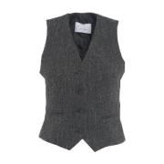 Sort Blazer Vest Elegant Chic Stil