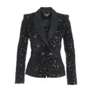 Sort Chenille Paillet Blazer AW24