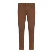 Brun Skinny Fit Five-Pocket Bukser