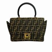 Pre-owned Stof fendi-tasker