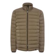 Quiltet Nylon Ægte Dun Bomber