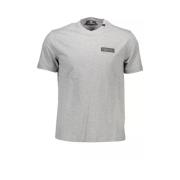 Gr Crewneck T-shirt med Fed Bagtryk