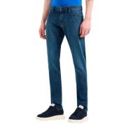 Slim Fit Blå Jeans