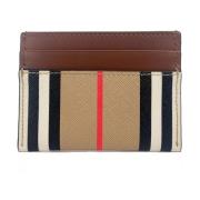 Canvas Check Slim Card Case Pung