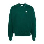 Hjerteblomstlogo Grøn Sweatshirt