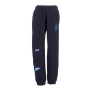 Sporty Fleece Tracksuit Pants Black/White