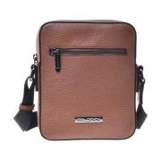 Crossbody bag in tumbled leather