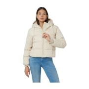 Daisy Logo Puffer Vinterjakke Damer Beige