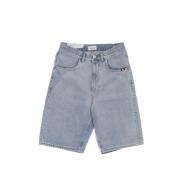 Denim Marble Bermuda Shorts Straight Fit