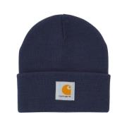 Blå Strikhuer med Carhartt Logo