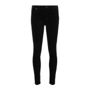 Velvet Skinny High Waist Bukser