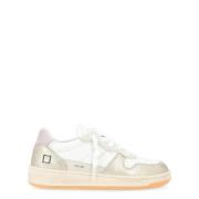 Lamineret Hvid Platino Court Sneakers