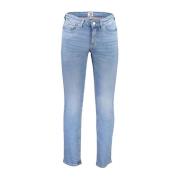 Broderet Slim Fit Bomuld Jeans