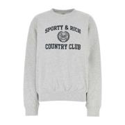 Behagelig Grå Bomuldsblandings Sweatshirt