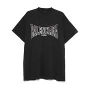 Logo Print Oversized Bomuld T-shirt