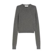 Grå Uld Cashmere Sweater Studs