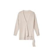 Ivory Sideflet Cardigan