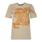 Beige Grafisk Print T-shirt AW24