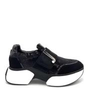 Sort Paillet Slip-On Sneakers