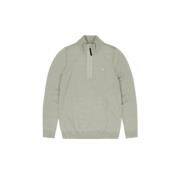 Grøn Halfzip Sweater Stilfuld Komfort