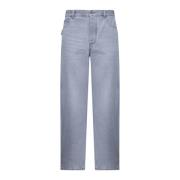 Grå Wide-Leg Denim Jeans