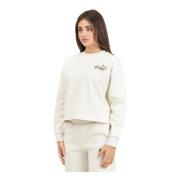 Beige Crew Neck Sweater Class Act