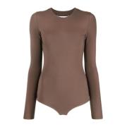 Tobacco Langærmet Bodysuit