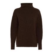 Højhalset Pullover Sweater Hot Fudge