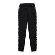 Sweatpants med logo side striber