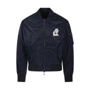 Marineblå Blouson Jakke