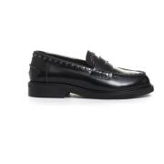 Sort Stud Loafer Sko