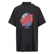 Grafisk Print Oversized T-shirt