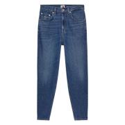 Denim Jeans Tapered Leg Zip Lukning