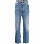 High-Waisted Boot-Cut Jeans