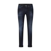 Slim Fit Knappelukning Denim Jeans