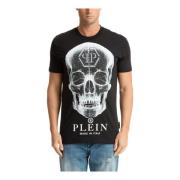 Skull Mønster Logo T-shirt