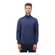 Blå Slim Fit Sweater