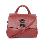 Bordeaux Læder Crossbody Taske Mondello Stil