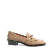 Gyldne Velvet Slip-On Flade Sko