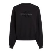 Sort Logo Sweatshirt - Lige pasform